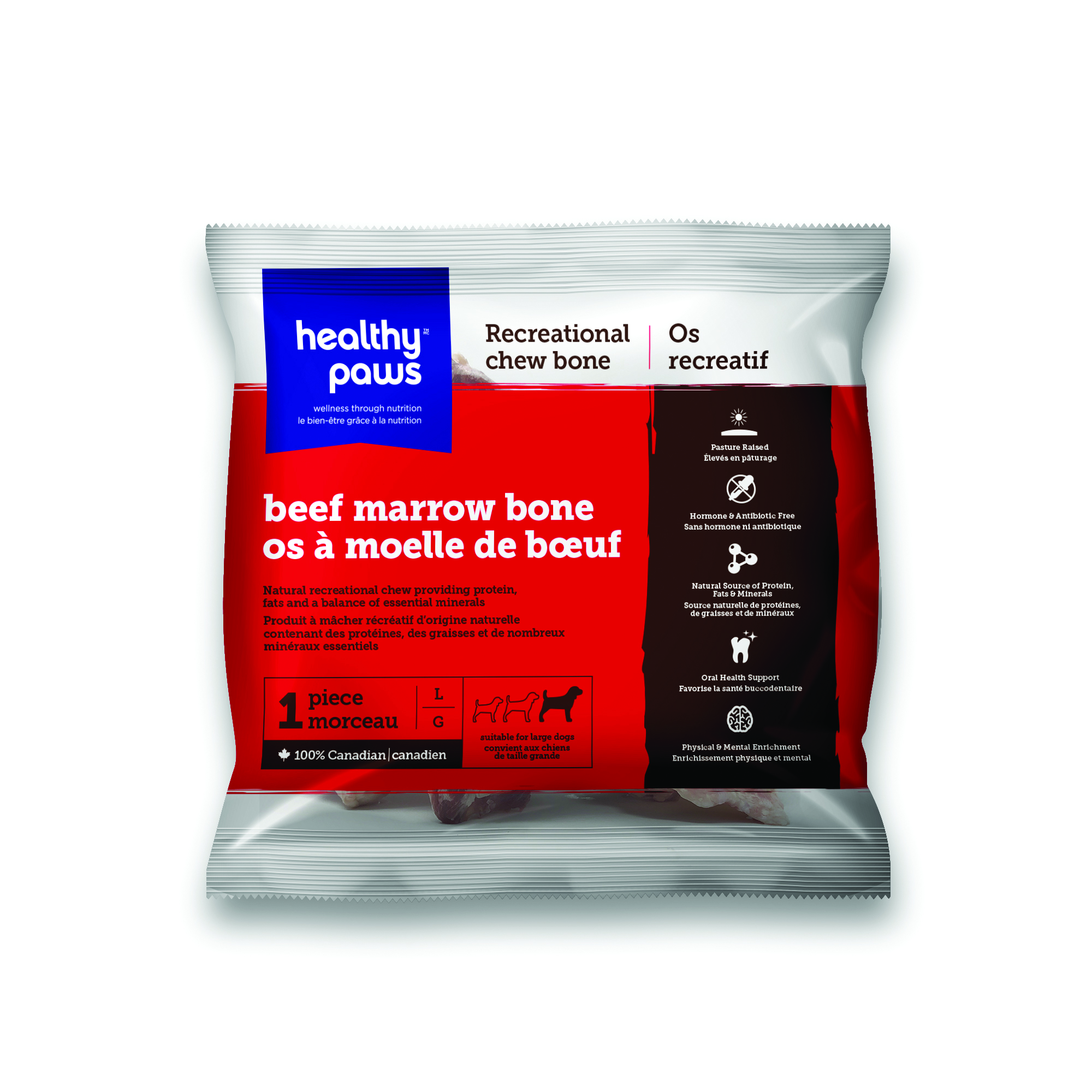 Beef Marrow Bone Large 1 Piece Healthy Paws Pet Food beef-marrow-bone-large-1-piece-healthy-paws-pet-food